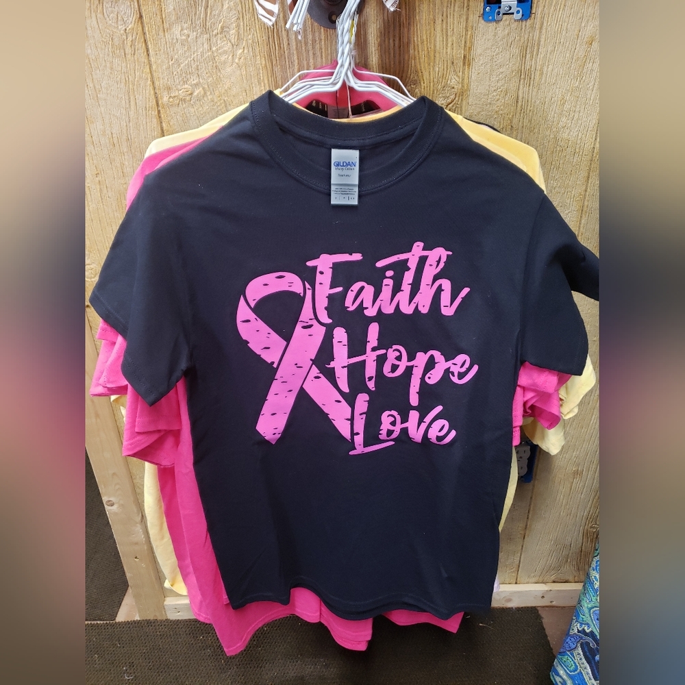 Faith hope love cancer awareness shirt